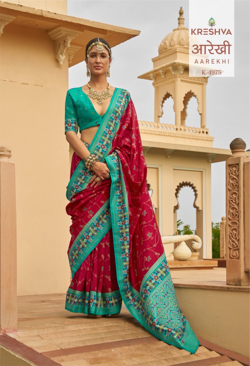 Aarekhi By Trirath Sigma Silk Printed Saree